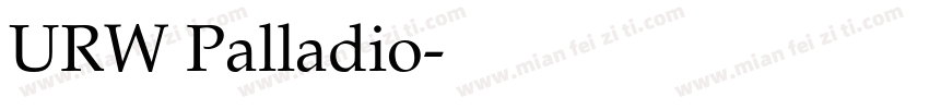 URW Palladio字体转换